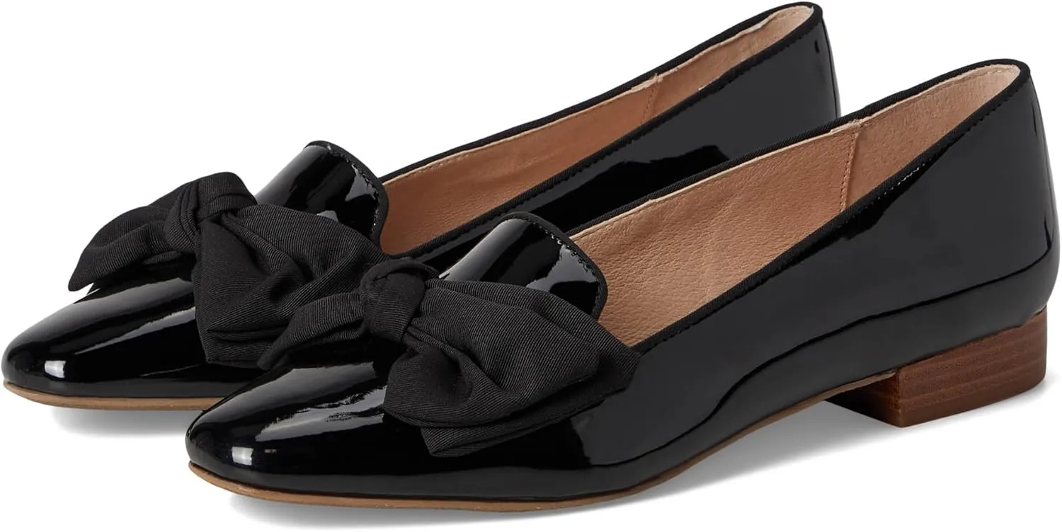 Jack Rogers Women's Brookline Bow Loafers-Patent
