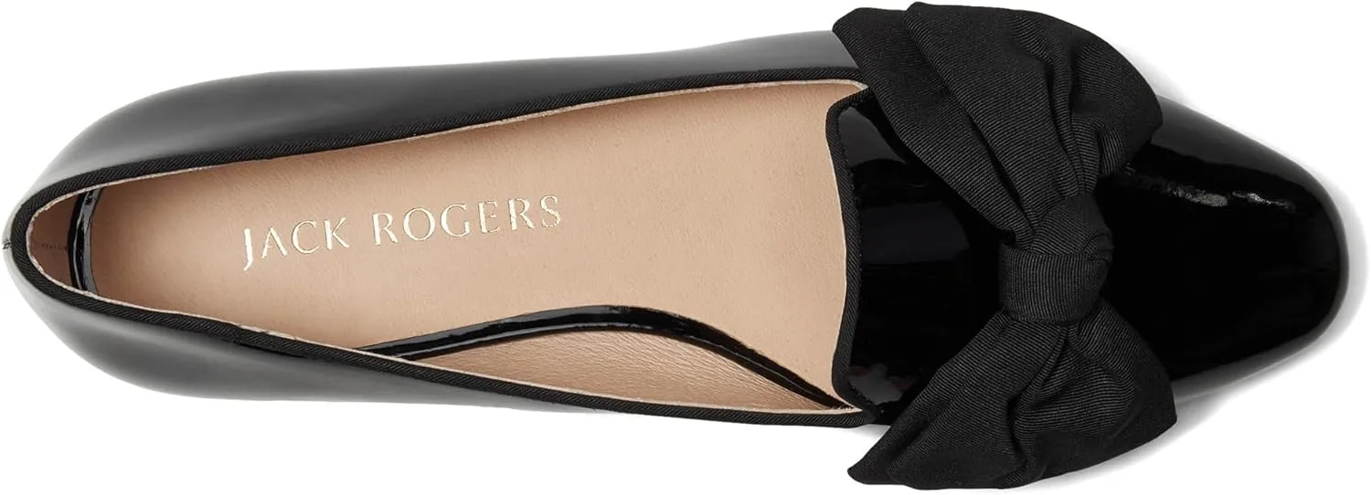 Jack Rogers Women's Brookline Bow Loafers-Patent