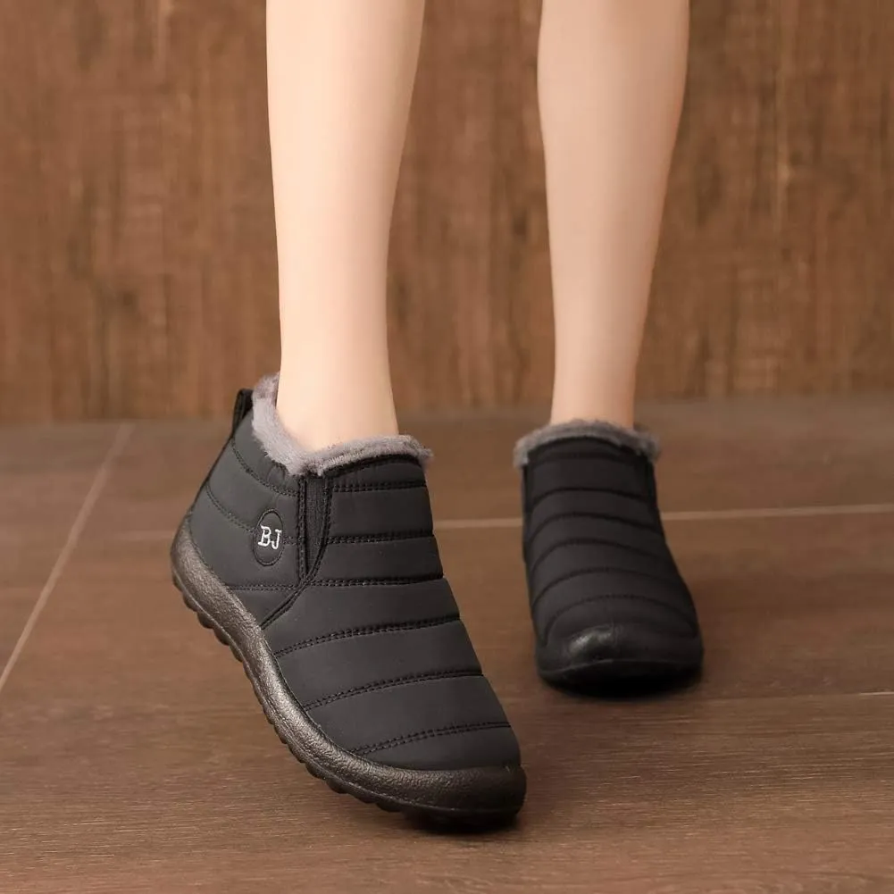 JOINFREE Winter Snow Boots for Women Men Anti-Skid House Shoes Ankle Boots Indoor Outdoor