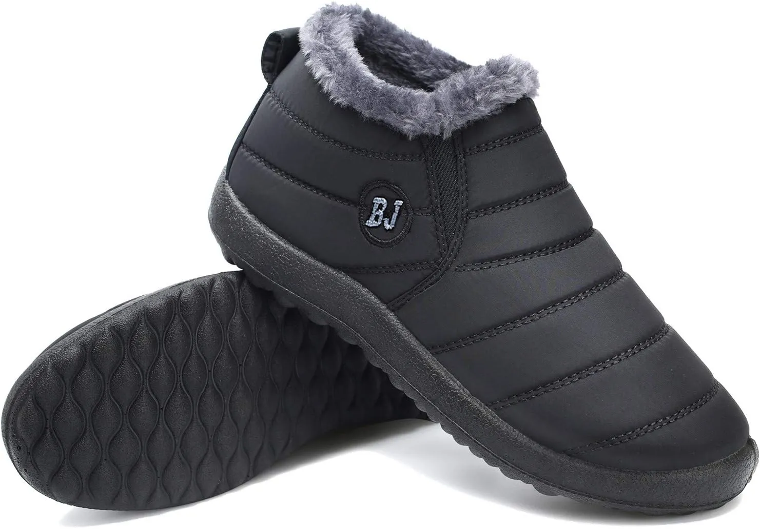 JOINFREE Winter Snow Boots for Women Men Anti-Skid House Shoes Ankle Boots Indoor Outdoor