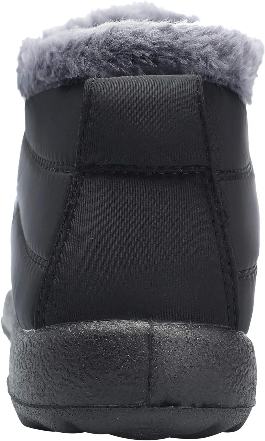JOINFREE Winter Snow Boots for Women Men Anti-Skid House Shoes Ankle Boots Indoor Outdoor