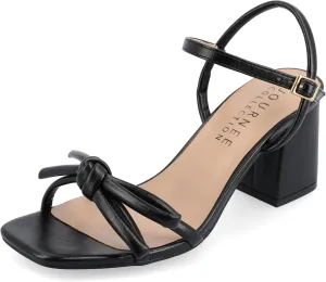 Journee Collection Womens Meryl Bow Block Heel