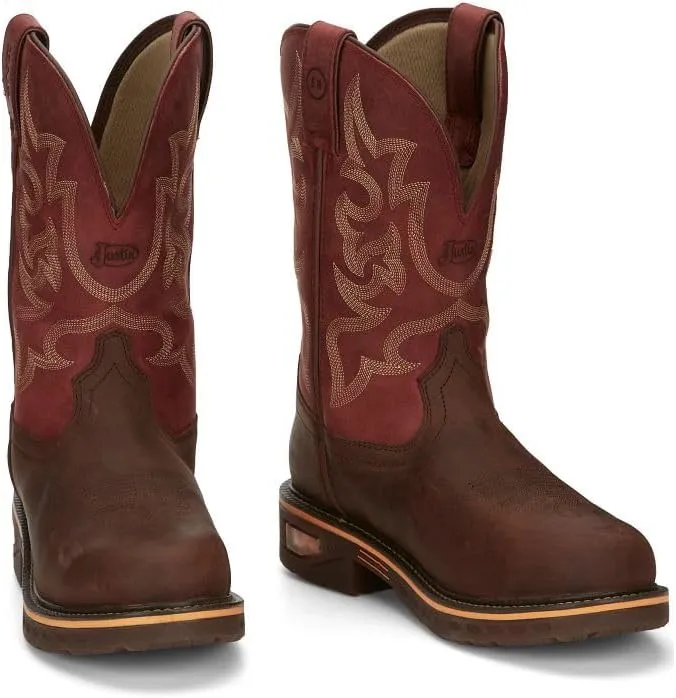 Justin Boots Men's CR4007 Resistor 11" Waterproof Work Boot