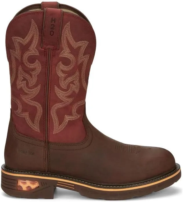 Justin Boots Men's CR4007 Resistor 11" Waterproof Work Boot