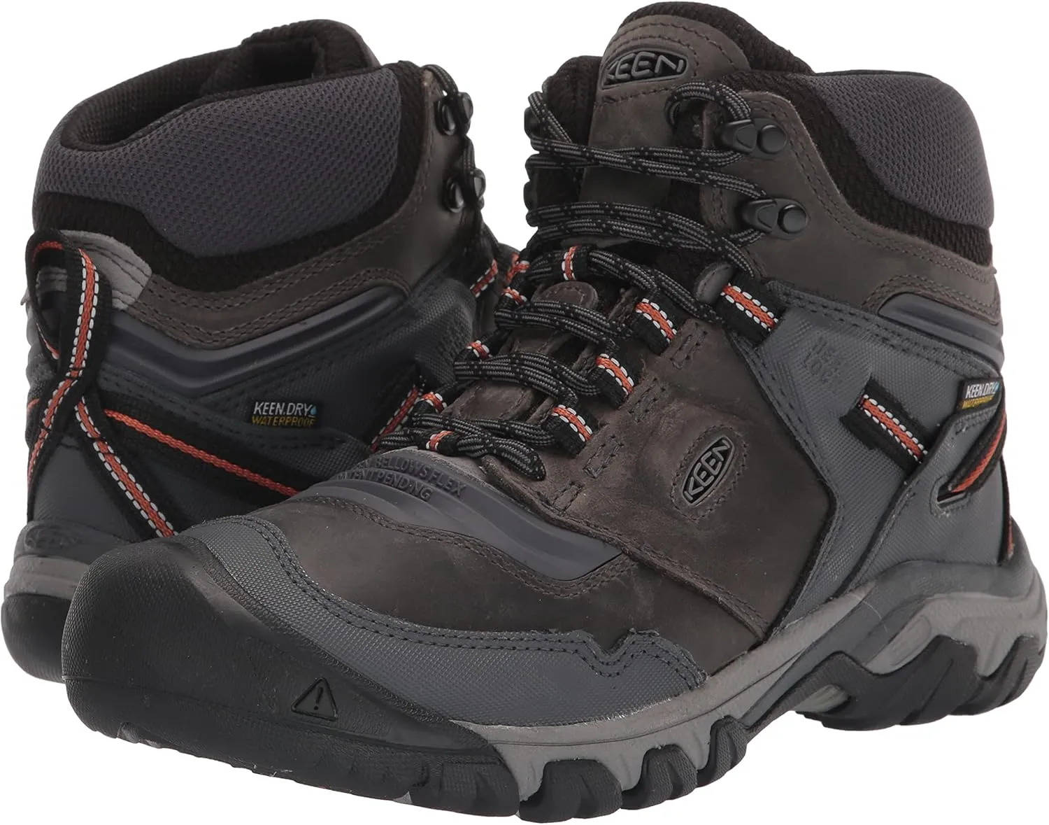 KEEN Men's Ridge Flex Mid Height Waterproof Hiking Boots