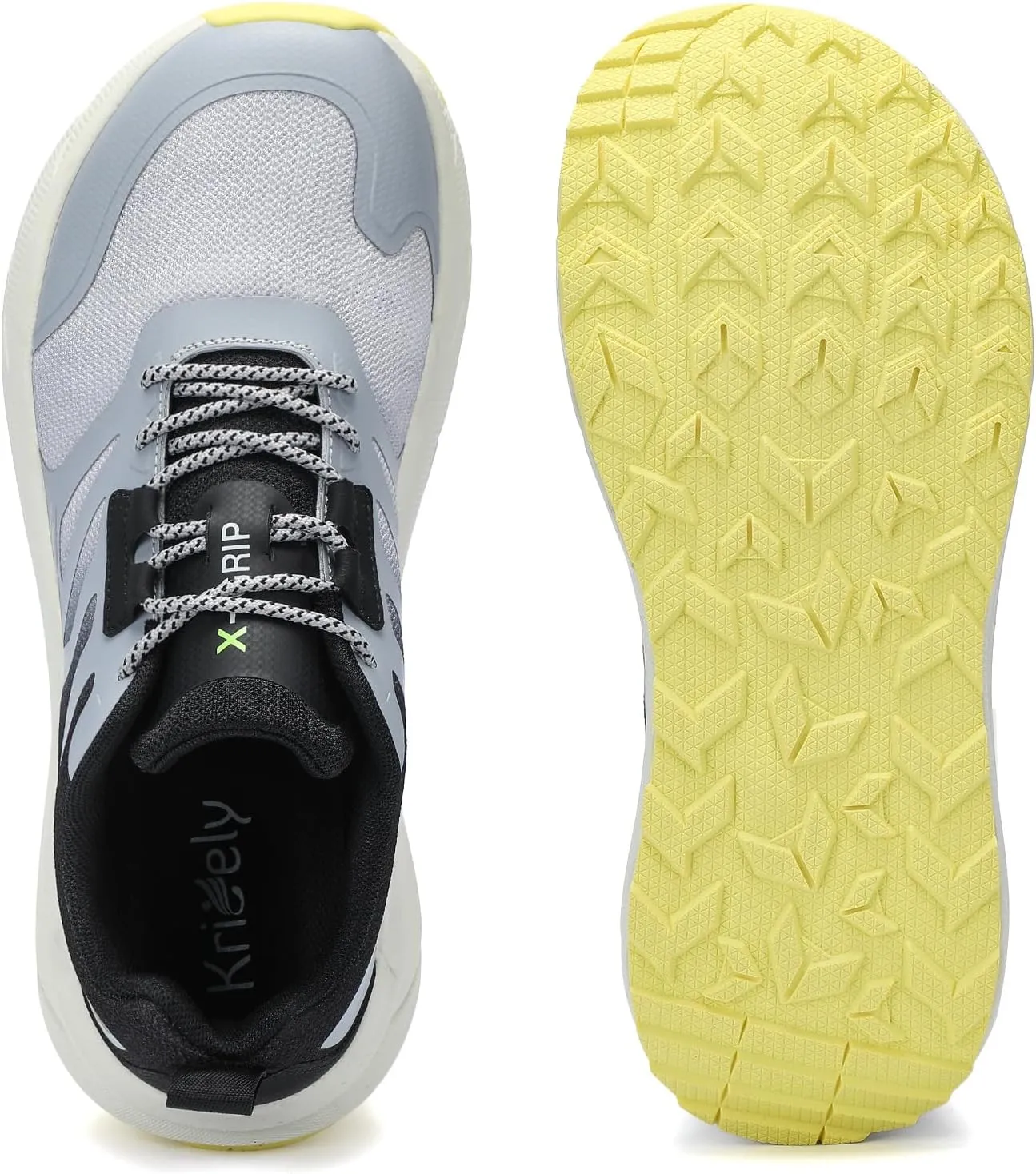 Kricely Men's Trail Running Shoes Wide Toe Box Shoes for Men Walking Sneakers