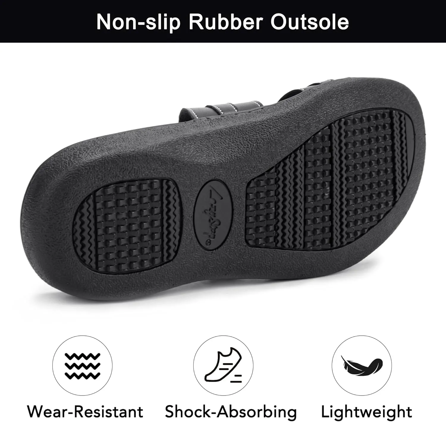 LazyStep Women's Orthotic Slide Sandals, Casual Summer Sandals with Arch Support