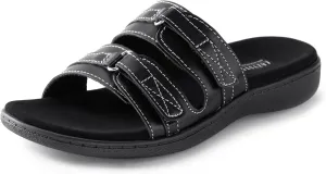 LazyStep Women's Orthotic Slide Sandals, Casual Summer Sandals with Arch Support