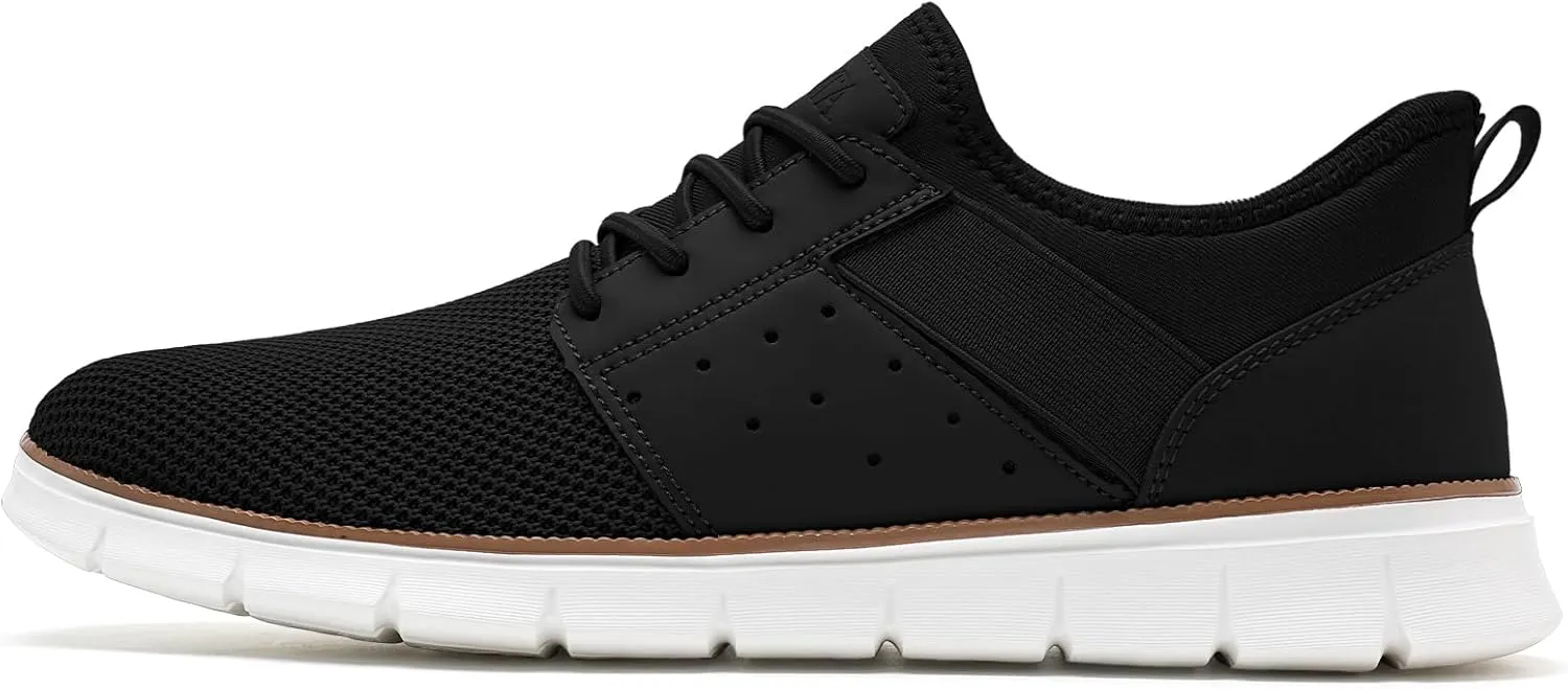 LEZTA Men‘s Casual Shoes Fashion Sneakers Quickly Put on Men's Dress Shoes Lightweight Breathable Mesh Oxfords Walking Shoes