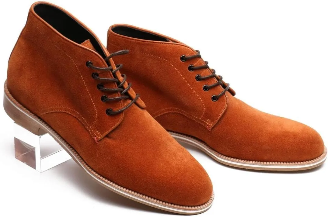 Men Ankle Boots Office Show Holiday Business Party For Club The First Layer Of Cowhide