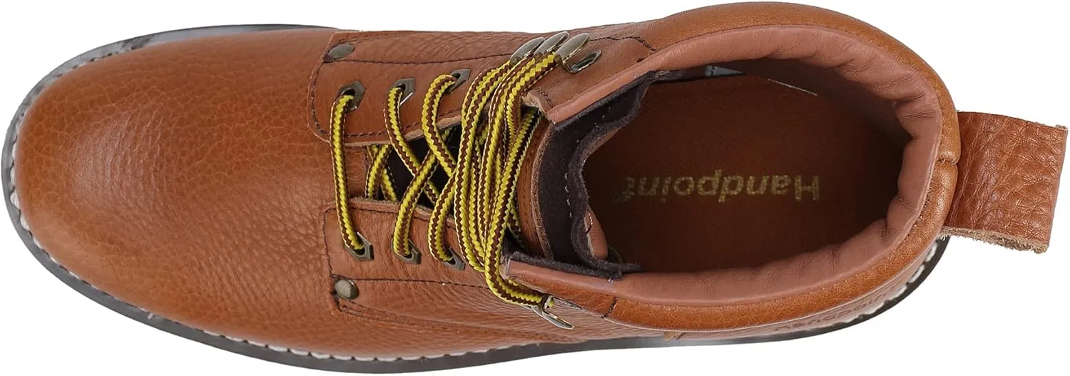 Mens 6" SureTrack Soft Toe Slip Resistant Mens Work Boots, Browm, 84984