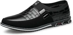 Men's Dress Shoes Wide Width, Comfort Dress Sneakers Men Fashion Business Casual Oxford Shoes Soft Loafers Derby Shoe for Office Working Driving Walking