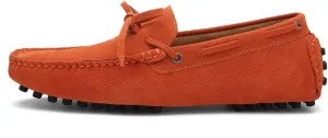 Men's Driving Penny Loafers Genuine Leather Boat Moccasins Rubber Studs Sole