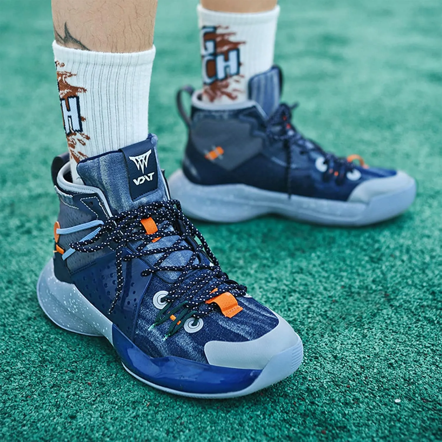 Men's High Top Basketball Shoes Fashion Running Sneakers Non Slip Training Athletic Shoes
