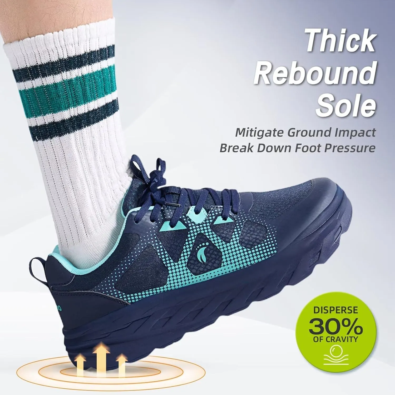 Men's Orthopedic Diabetic Wide Running Shoes: Comfortable Casual Arch Support Plantar Fasciitis Sports Sneakers, High Arch Swollen Outdoor Work Tennis Walking Shoes for Foot and Heel Pain Relief