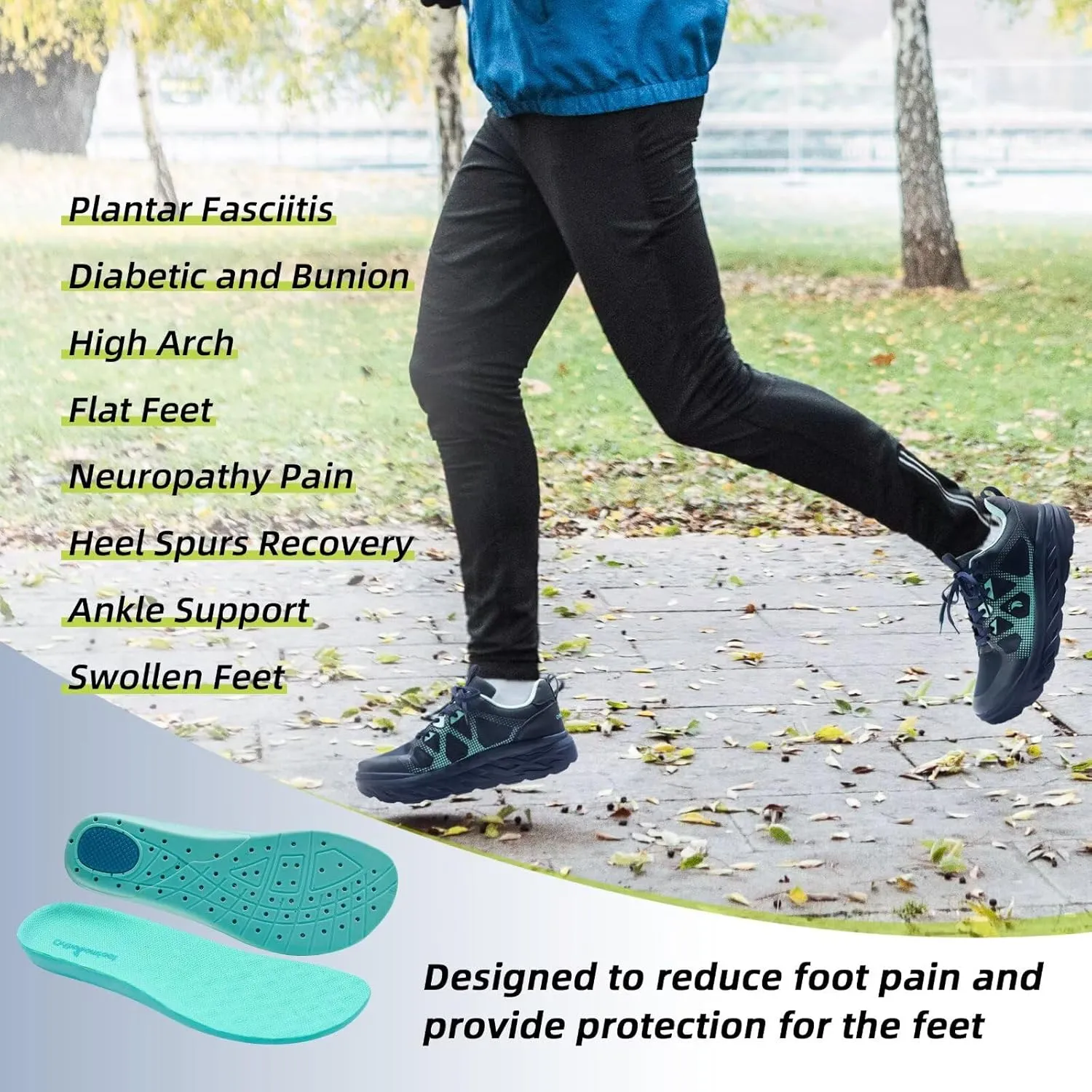 Men's Orthopedic Diabetic Wide Running Shoes: Comfortable Casual Arch Support Plantar Fasciitis Sports Sneakers, High Arch Swollen Outdoor Work Tennis Walking Shoes for Foot and Heel Pain Relief