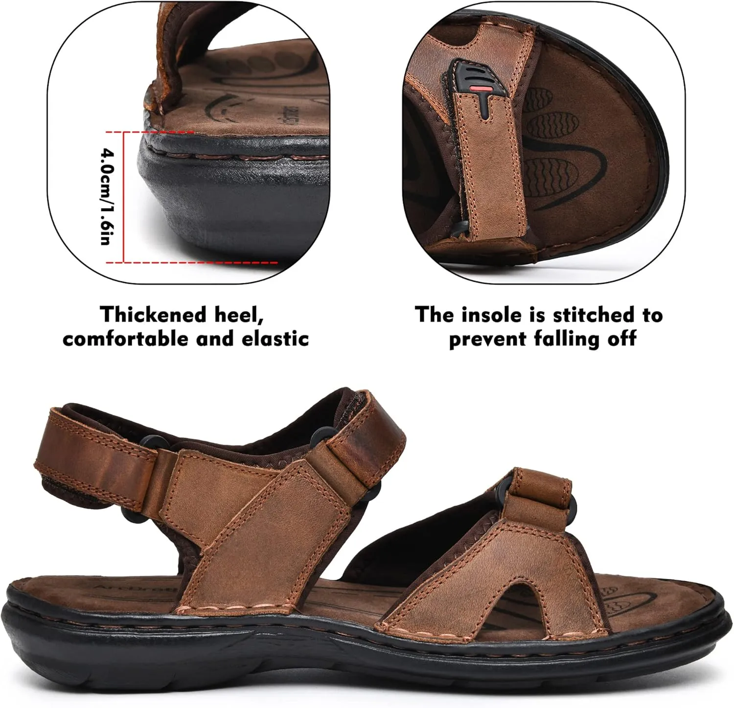 Men's Sandals Non-slip Water Sandals Comfortable Sport Sandals Open Toe Casual Beach Sandals