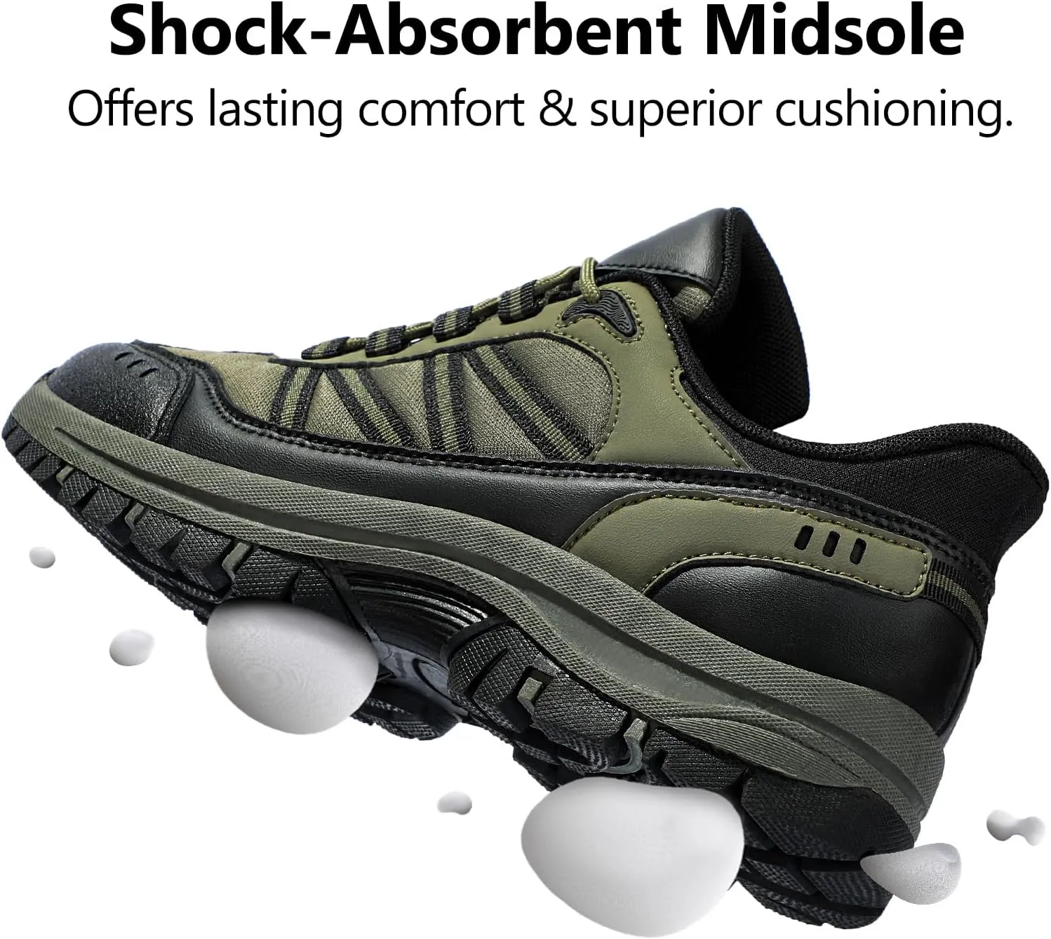 Men's Walking Shoes Fashion Tennis Casual Hiking Lace-Up Comfortable Sneakers