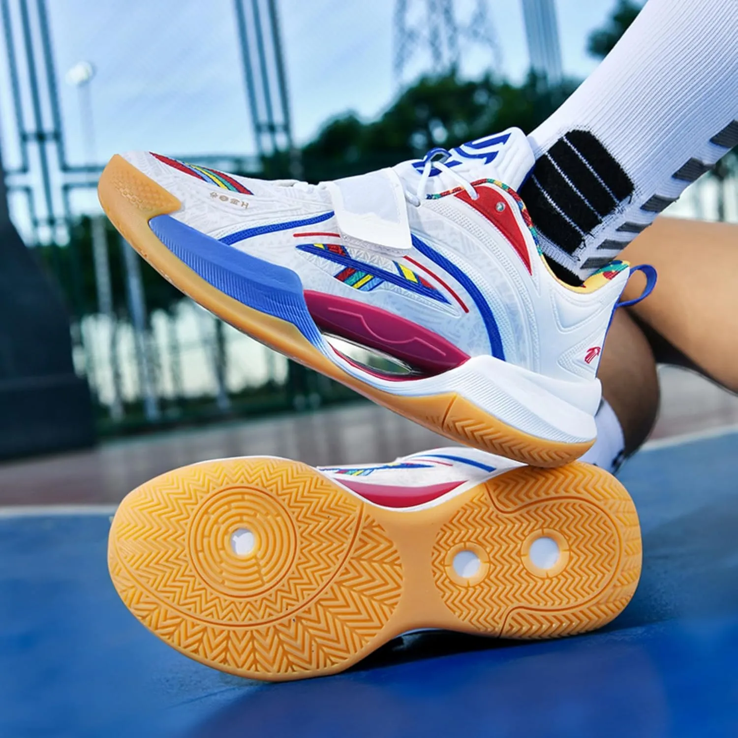 Mens Womens Basketball Shoes Breathable Non-Slip Outdoor Fashion Sneakers- Fashion and Performance Footwear