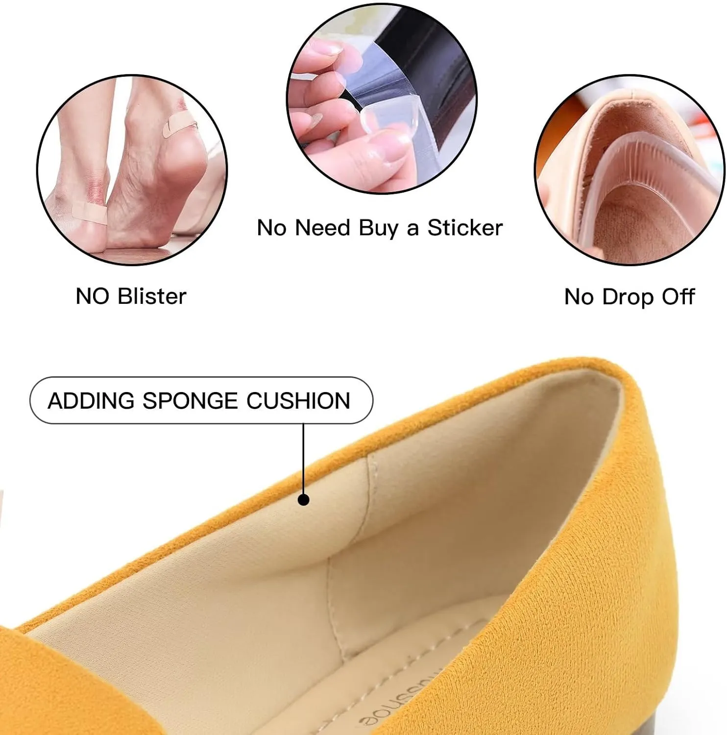 MUSSHOE Flats for Women Dressy Comfortable Ballerina Flats Pointed Toe Slip-on Casual Business Shoes Work Shoes for Women