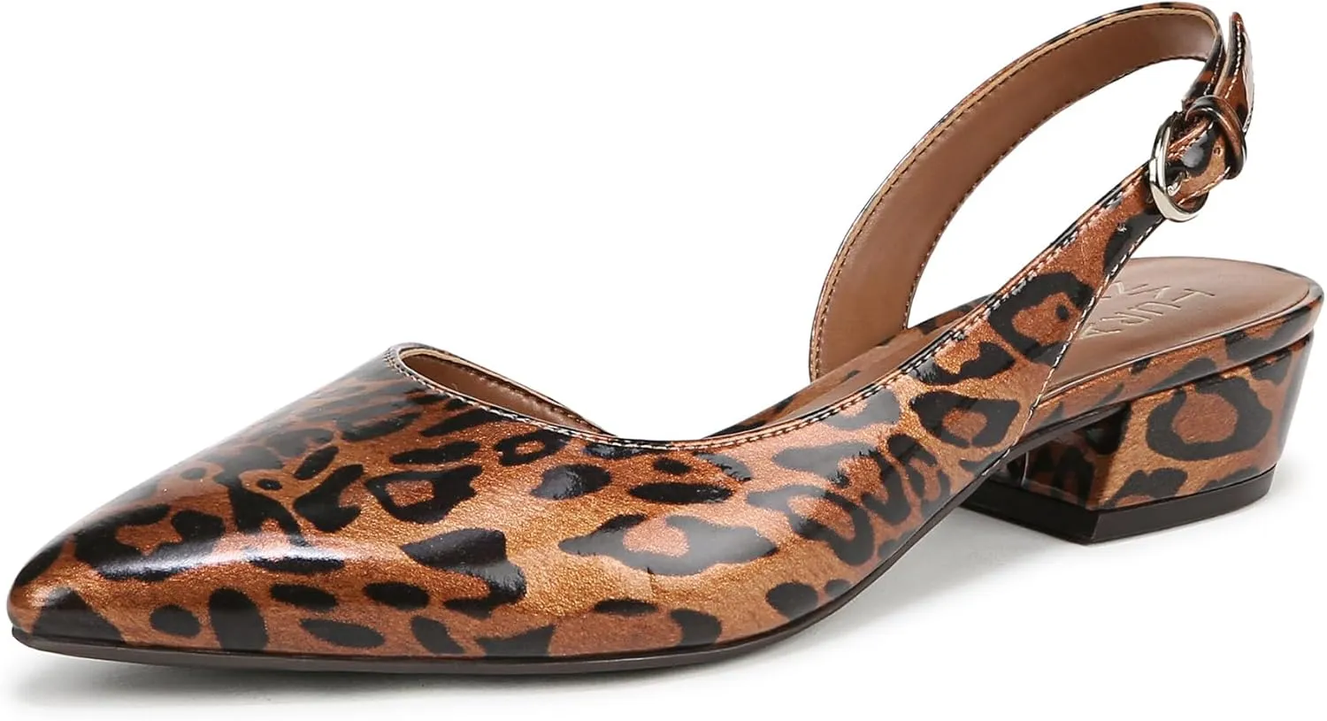 Naturalizer Womens Banks Pump Leopard Print Faux Leather 9.5 M
