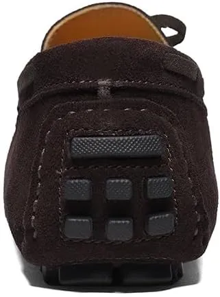 New Men's Shoes Mens Loafers Suede Leather Moccasins Driving Loafers Boat Shoes Simple Comfortable Flexible Flat Heel Lightweight Resistant Casual