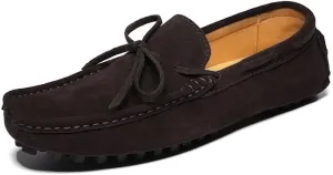New Men's Shoes Mens Loafers Suede Leather Moccasins Driving Loafers Boat Shoes Simple Comfortable Flexible Flat Heel Lightweight Resistant Casual