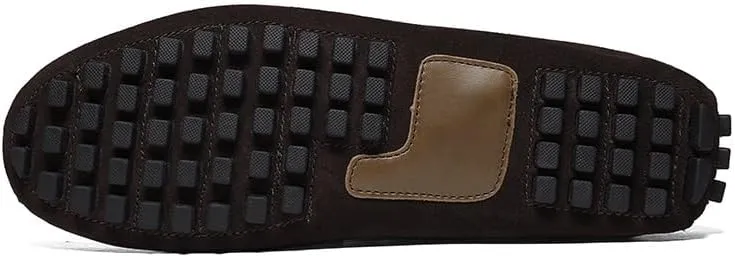 New Men's Shoes Mens Loafers Suede Leather Moccasins Driving Loafers Boat Shoes Simple Comfortable Flexible Flat Heel Lightweight Resistant Casual