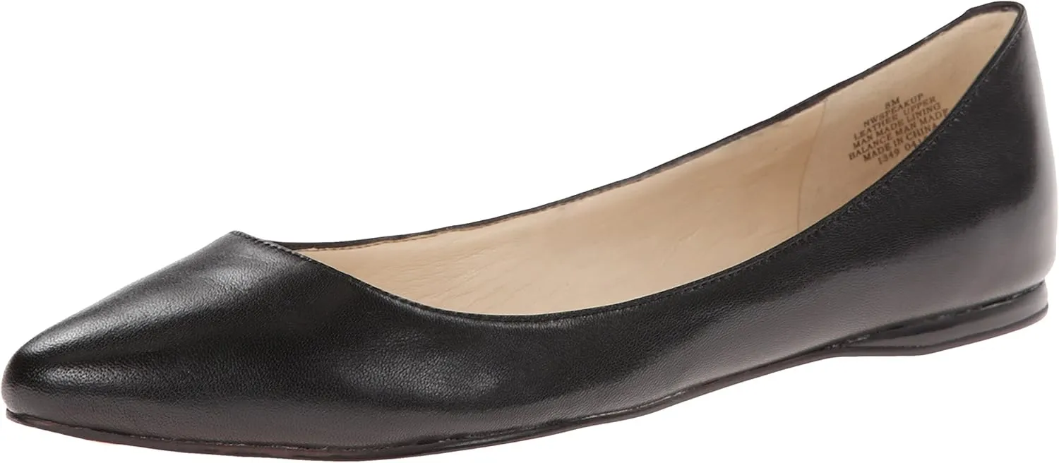 Nine West Women's Speakup Ballet Flat, Black, 10