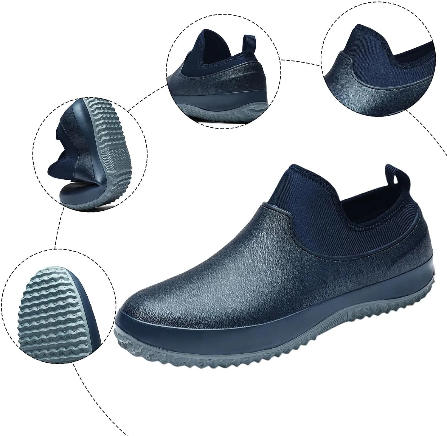 Non Slip Work Shoes for Women Men Waterproof Chef Shoes Garden Shoes