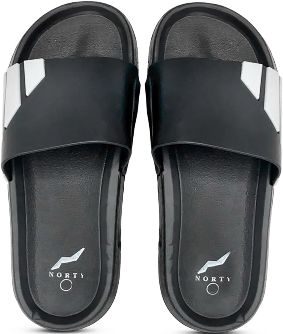 NORTY Men’s Slides Sandal Sport Sandals Open Toe Slip on Indoor Outdoor Shoes