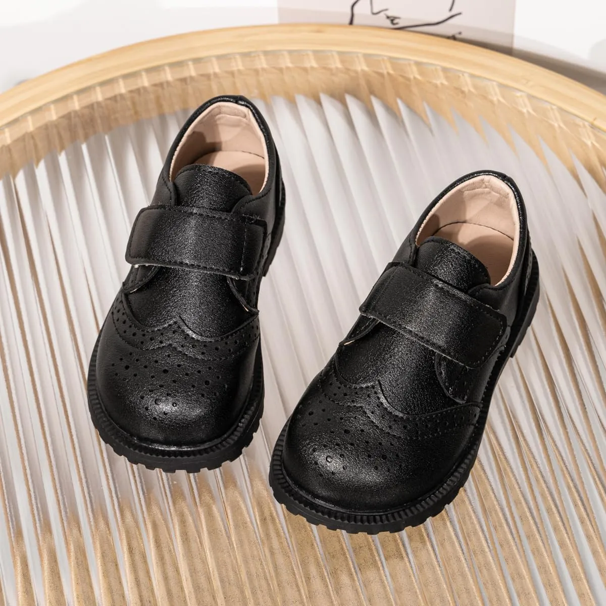 ohsofy Girls Oxford Flats Dress Shoes Casual Penny Loafers Comfort Non-Slip Sole Wedding Party School Uniform (Toddler/Little Kid)