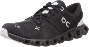 On Women's Cloud X 3 Sneakers, Black, 9.5 Medium US