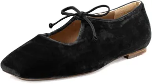 Pazzion Women Cute Bowtie Closed Square Toe Mary Jane Flats Slip On Cutout Ballet Flat Shoes for Walking Dancing Prom Size 4-16 US