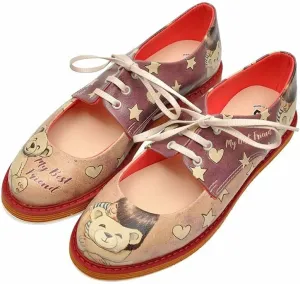 Personalize Your Life - PENCY Printed Retro Ballerinas - Casual,Elegant and Original Style - Vegan, Handmade, Environmentally Friendly, Breathable