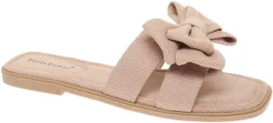 Pierre Dumas Women's Empress 32 Slide Sandals in Taupe