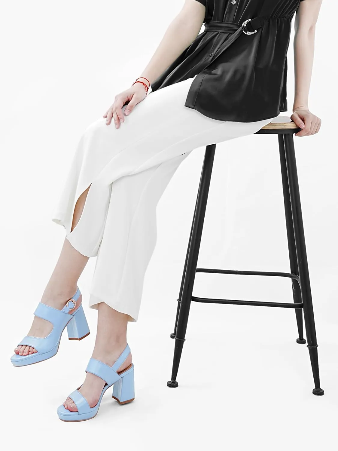 Platform Heels for Women Comfy Chunky Block Heeled Sandal Open Toe Ankle Strap Mid Heel Slingback Sandals Summer Pary Dress Shoes