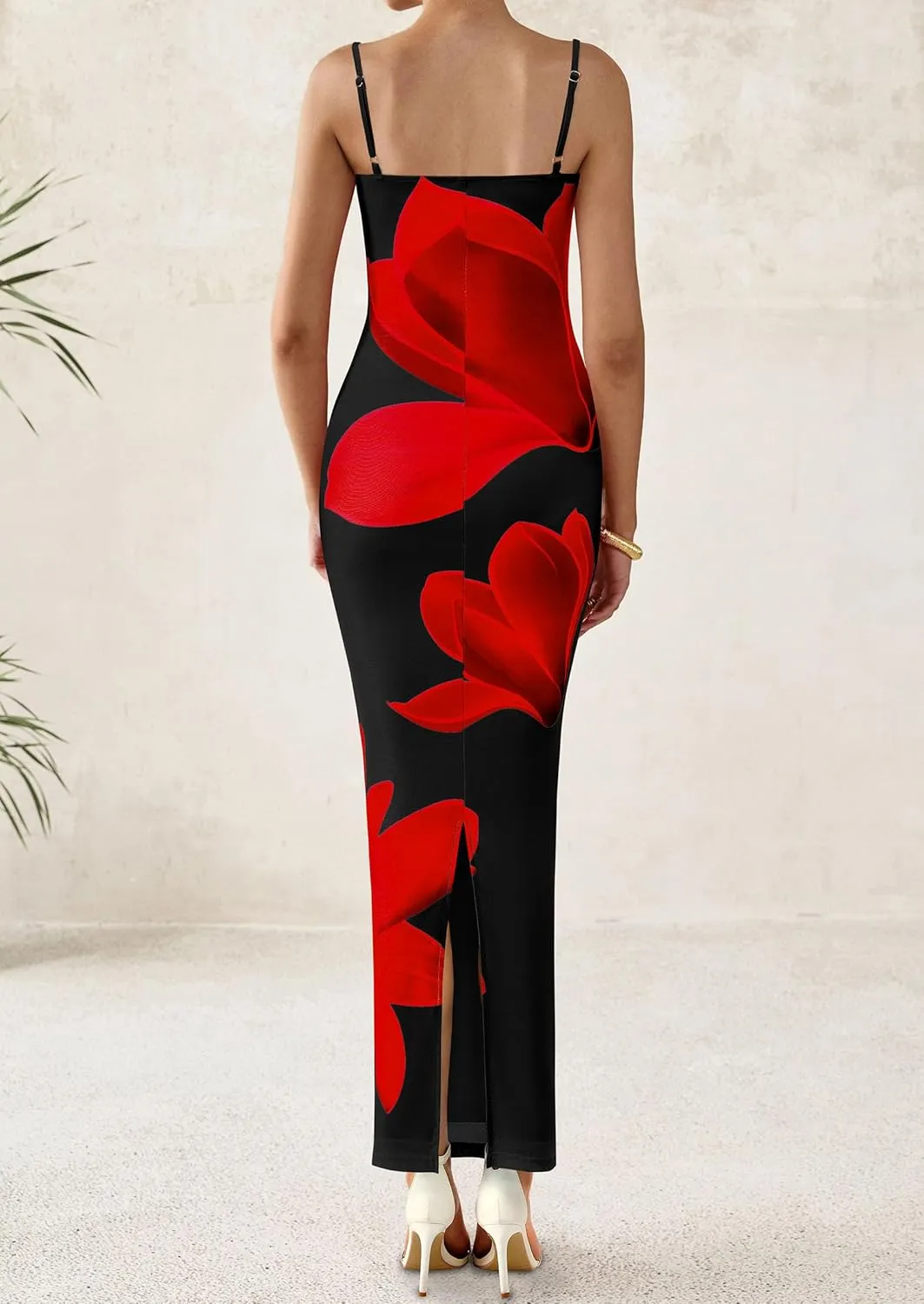 PRETTYGARDEN Womens Floral Maxi Dress Summer 2025 Sexy Spaghetti Strap Slip Bodycon Mesh Beach Vacation Dresses