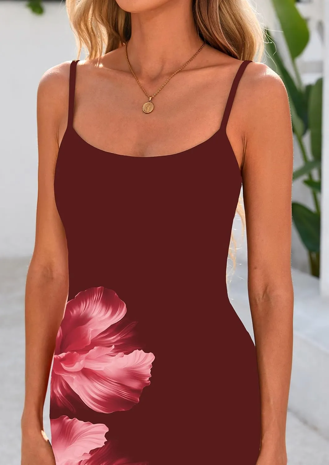 PRETTYGARDEN Womens Floral Maxi Dress Summer 2025 Sexy Spaghetti Strap Slip Bodycon Mesh Beach Vacation Dresses