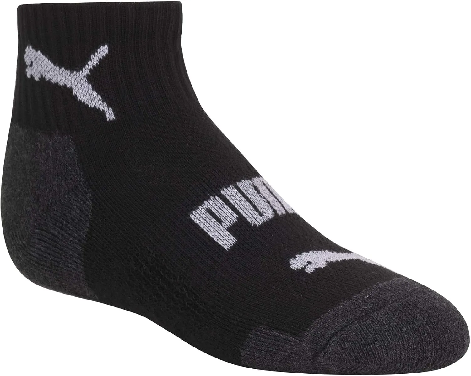 PUMA Boys' 6 Pack Quarter Crew Socks
