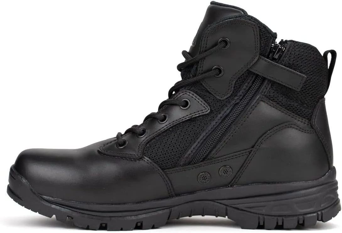 RYNO GEAR Tactical Combat Military Boots with CoolMax Lining, Contrast Stitching and Slip Resistant Sole