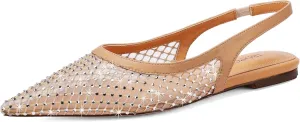 Slingback Flats for Women Stylish Pointed Toe Design with Comfortable Mesh Material for Breathable Party Dress Elegant Shoes
