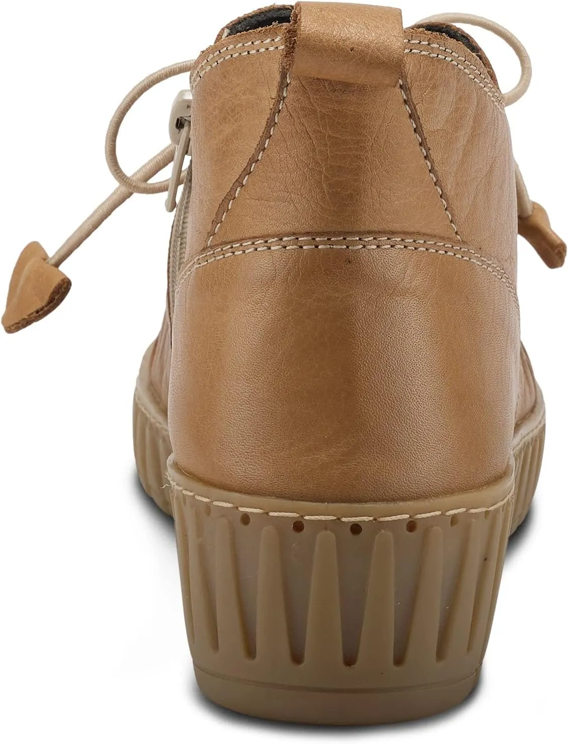 Spring Step Nespea Booties for Women - Waterproof Leather Women's Shoes with Zipper Closure - Western Ankle Boots for Women with Low Heel