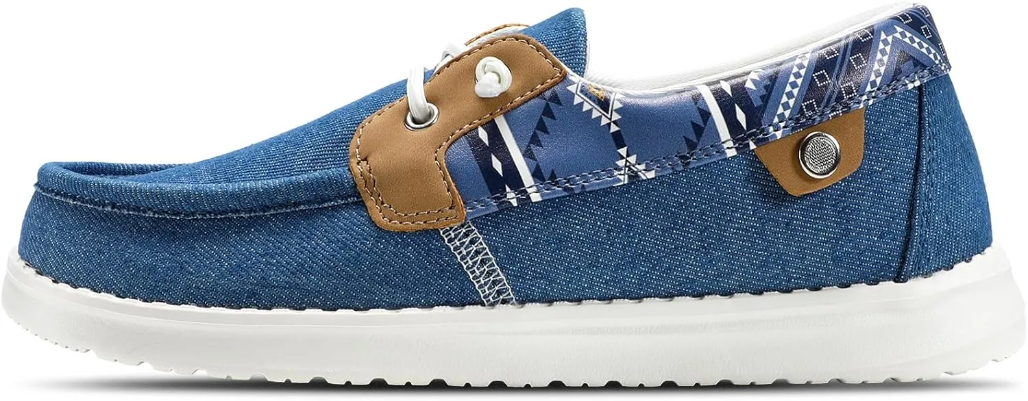 STQ Women's Boat Shoes with Orthopedic Insole Slip On Business Casual Shoes for Plantar Fasciitis Lightweight Loafers