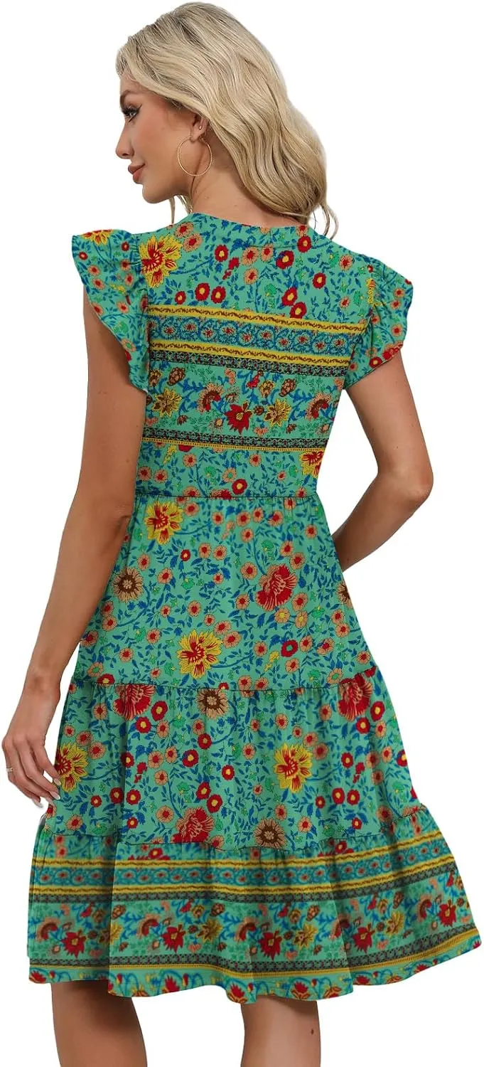 Summer Dresses for Women 2025 Elegant Classy Casual Plus Size Spring Midi Fashion Dress S-XXL