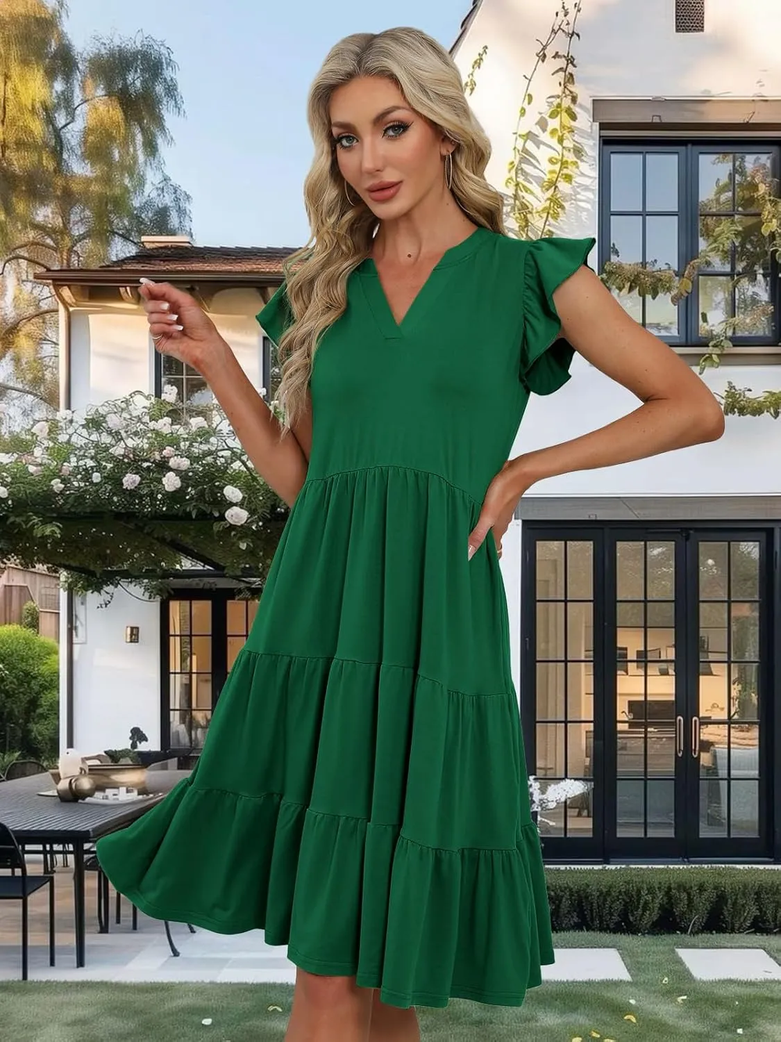 Summer Dresses for Women 2025 Elegant Classy Casual Plus Size Spring Midi Fashion Dress S-XXL