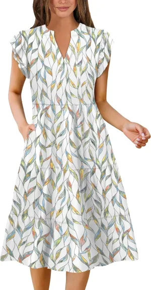Summer Dresses for Women 2025 Elegant Classy Casual Plus Size Spring Midi Fashion Dress S-XXL