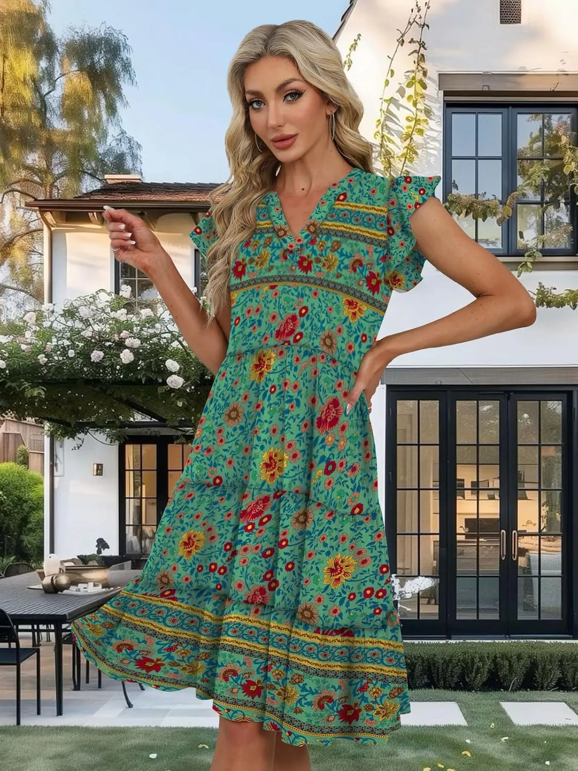 Summer Dresses for Women 2025 Elegant Classy Casual Plus Size Spring Midi Fashion Dress S-XXL