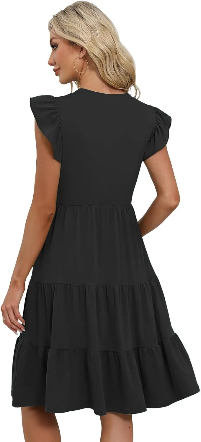 Summer Dresses for Women 2025 Elegant Classy Casual Plus Size Spring Midi Fashion Dress S-XXL