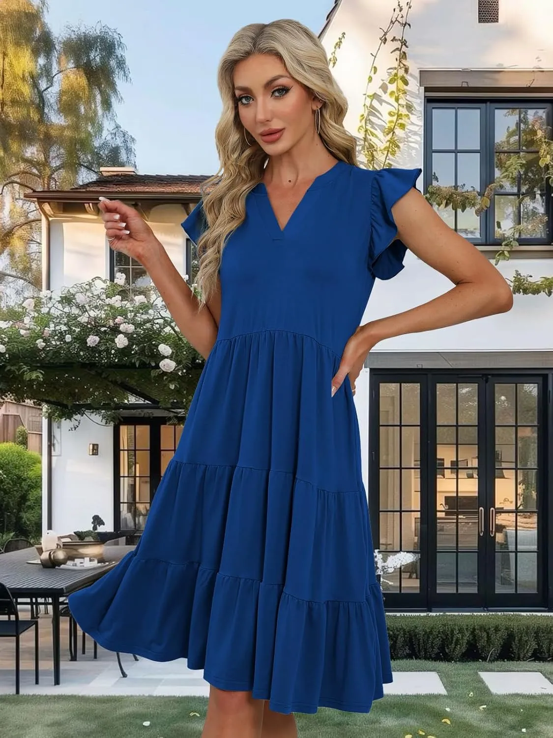 Summer Dresses for Women 2025 Elegant Classy Casual Plus Size Spring Midi Fashion Dress S-XXL